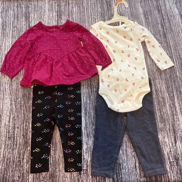 Lot of 4 Just You by Carter's 12Mo Bundle B53 NWT - Picture 1 of 5